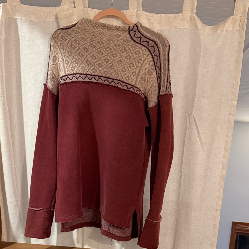 Free people snow bunny mock neck sweater